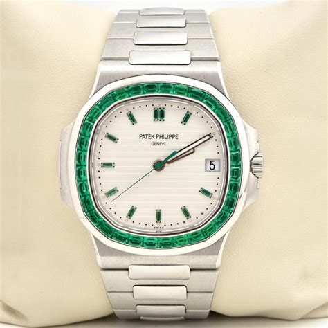 patek philippe watch emerald|Patek Philippe nautilus 5711 price.